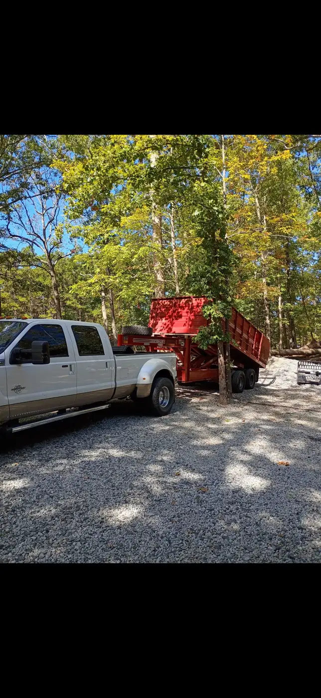 Dump trailer hauling equipment